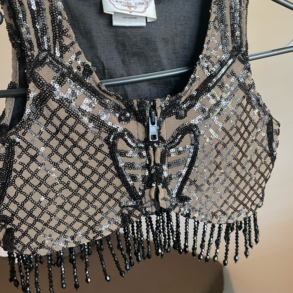 Sequin Beaded Kids Horsemanship Show Vest